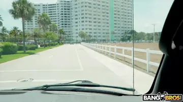 Bella Forbes – Petite Brunette in Glasses Gives a Blowjob and Takes Anal in the Car
