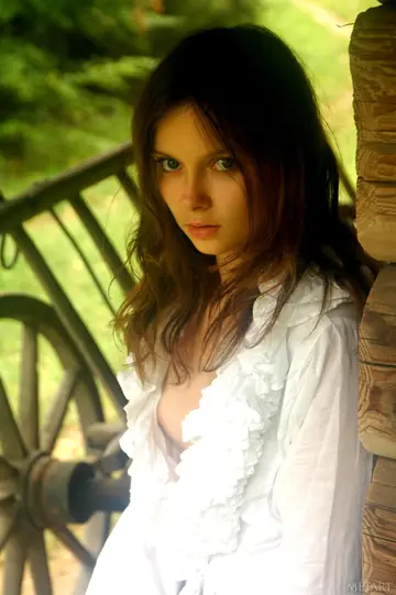 Ukrainian Woman Poses Nude Outdoors Showing Her Small Tits