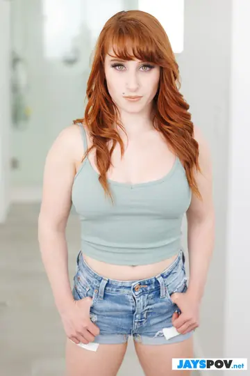 Alice Marie – Busty Redhead Sucks Cock and Gets Fucked Doggy Style