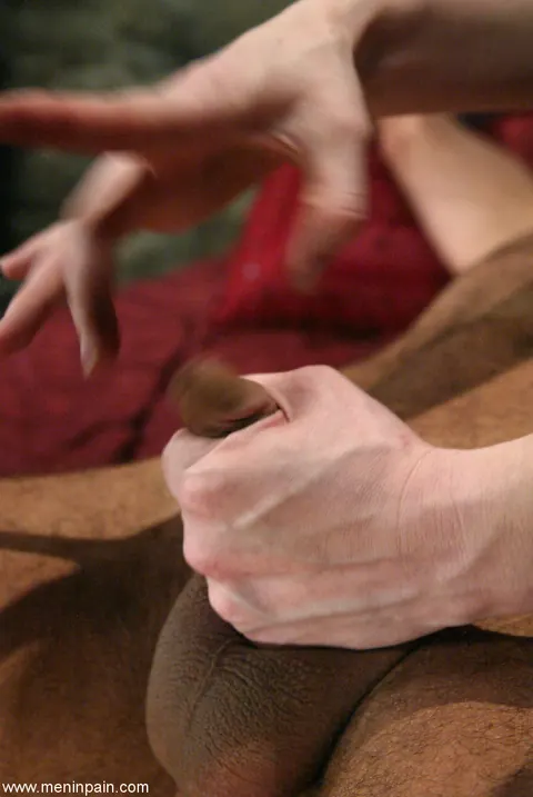 Claire Adams: Redhead MILF Dominates Bound Man with Handjob – photo 10 of 20