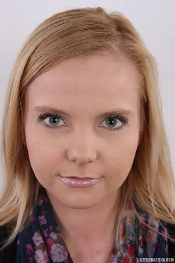 Czech Blonde Strips Out of Her Jeans and Thong for Her Debut