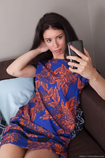 Busty Amateur Pulls Panties Aside to Spread Her Hairy Pussy
