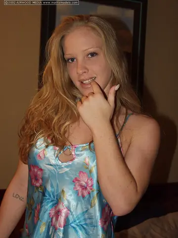 Thick Blonde with Big Tits Strips Off Her Panties