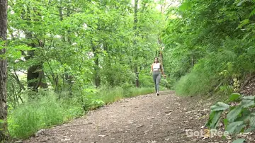 Julia North – Brunette PAWG Spreads Her Pussy in the Forest