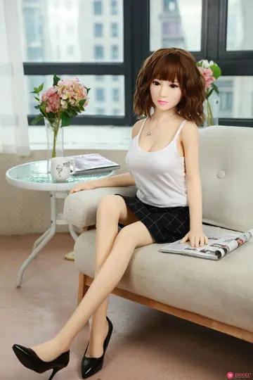 Petite Slim Woman Pulls Top Down and Poses Nude