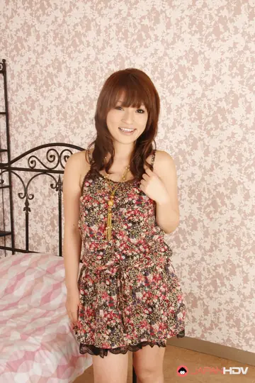 Yukina Mori – Japanese Redhead MILF Strips Out of Her Skirt and Boots on the Bed
