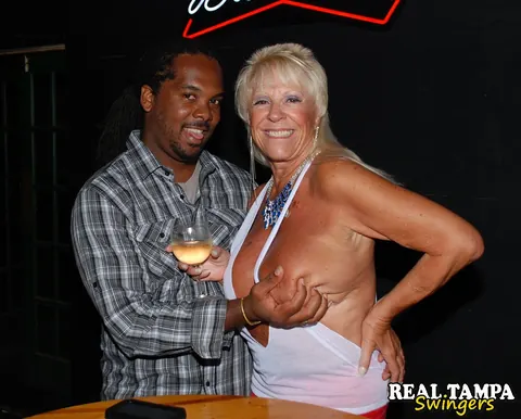 Mandi McGraw & Tracy Lick: Tall Mature Blondes in Bikinis Share Black Cock – photo 5 of 21