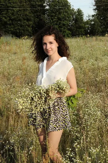 Melissa Maz – Ukrainian Brunette Strips and Poses Nude Showing Her Small Natural Tits