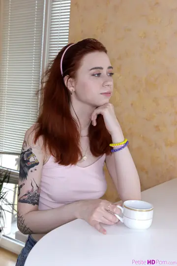 Lagoon Blaze – Petite Redhead in Stockings Gets Eaten Out Then Rides Her Partner's Cock