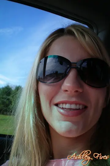 Busty Blonde MILF Sucks Cock and Fingers Herself in a Car Outdoors