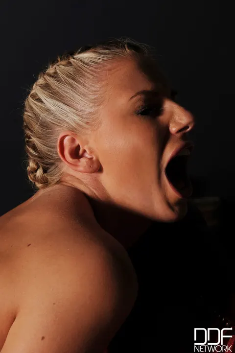 Danielle May: Busty Russian Blonde Dominates Lesbian Partner with a Strap-On – photo 8 of 21