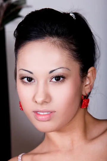 Skinny Asian Woman Undresses and Spreads Her Legs