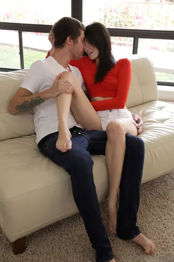 Emily Grey – Pale Brunette in Glasses Takes a Creampie Doggy Style