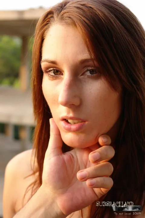 Caroline Fox: Blonde and Brunette in Glasses Bound and Spread Outdoors – photo 15 of 16