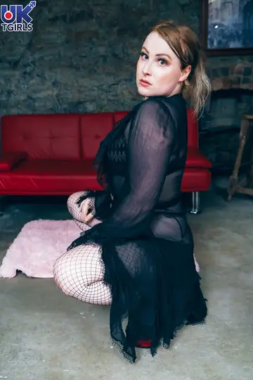 European Trans Woman Undresses and Poses Nude
