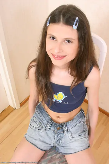 Slim Russian Brunette Parts Her Hairy Pussy Wide