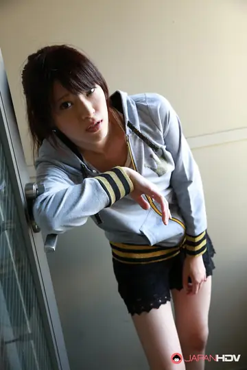 Sara Yurikawa – Japanese Brunette Lifts Her Skirt and Shorts to Expose Her Natural Tits
