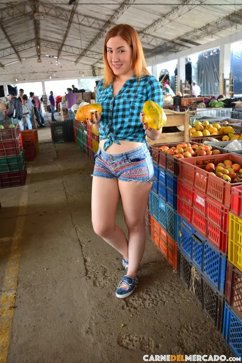 Catalina Colorado: Latina Redhead Strips Out of Her Top – photo 15 of 18