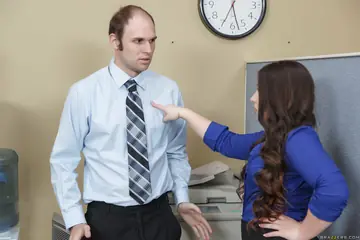 Curvy Latina Secretary Takes Anal in Pantyhose at the Office