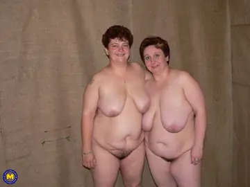 Two Mature Hairy BBWs Lick and Finger Each Other