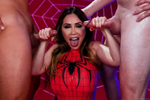 Kianna Dior: Busty Asian MILF in Cosplay Takes Multiple Facials from a Group – photo 12 of 15