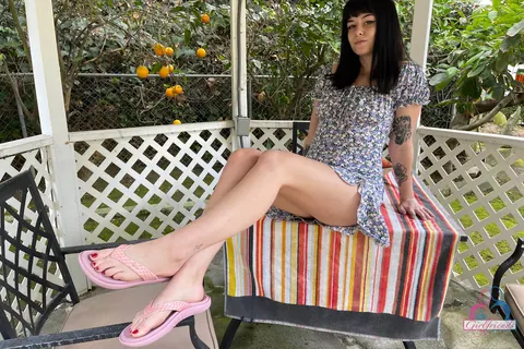 Nova Vixen: Petite Brunettes Lick and Finger Each Other Outdoors – photo 1 of 21