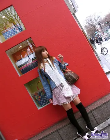 Japanese Woman Flashes Stockings and Socks Before a Nude Bath