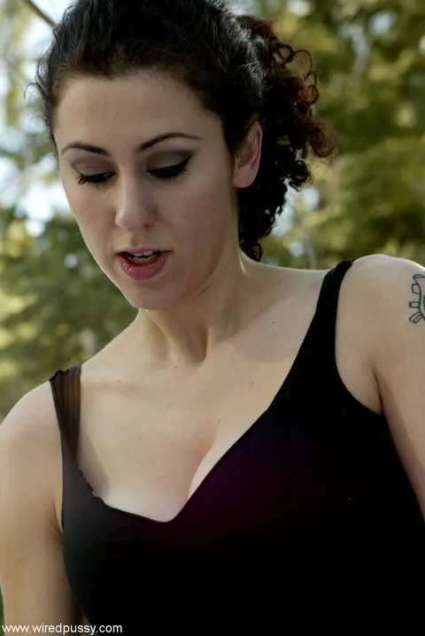 Ariel X: Busty Brunette Dominates Lesbian Sub in the Forest Bondage – photo 10 of 20