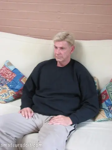 Thick Blonde Man Strips and Shows His Big Ass