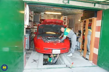 Busty Woman Takes Anal and a Facial from Mechanics in the Bathroom