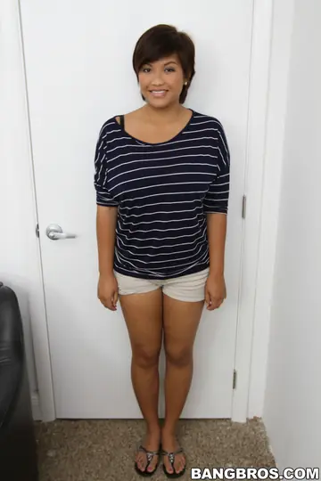 Reina Lee – Short-Haired Latina Auditions in Lesbian Threesome