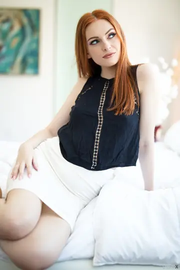 Maya Kendrick – Tall Pale Redhead Takes Interracial Threesome with Anal and Double Penetration