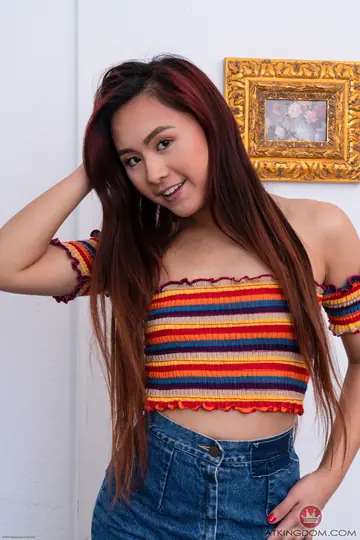Elle Voneva – Petite Asian Redhead Bares All and Spreads Wide