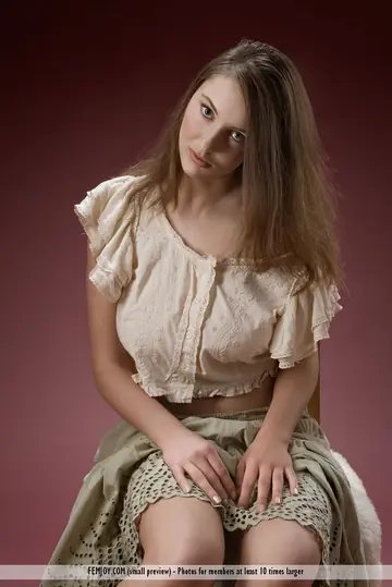 Ashley Spring – Tall European Brunette Strips Out of Her Skirt and Spreads
