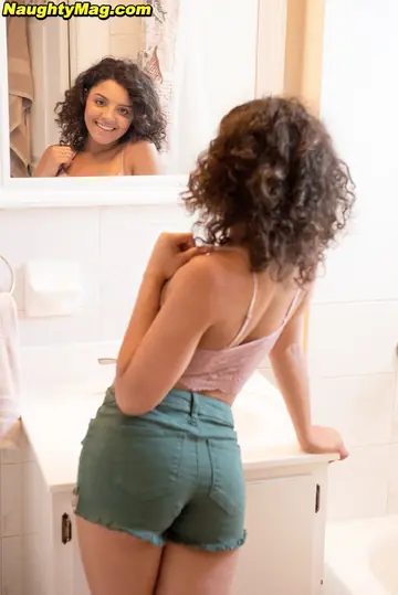 Ella Cruz – Tattooed Latina with Big Tits Flaunts Her Body in the Bathroom