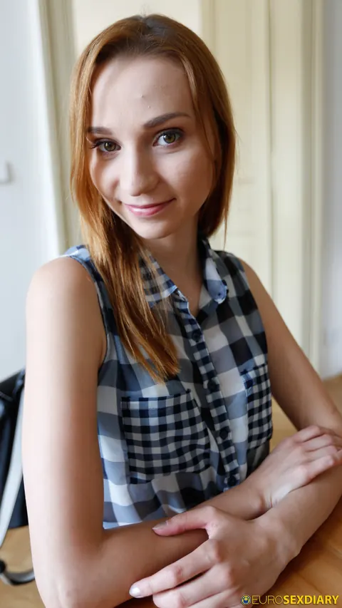 Petite Redhead Strips Out of Her Shorts for Public Doggy Style Sex – photo 3 of 21