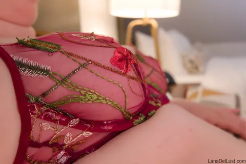 Lana Del Lust: Chubby Redhead MILF Poses in Lingerie Showing Her Big Tits – photo 11 of 15