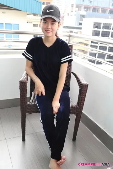 Japanese Woman with Big Tits Strips and Takes a Creampie