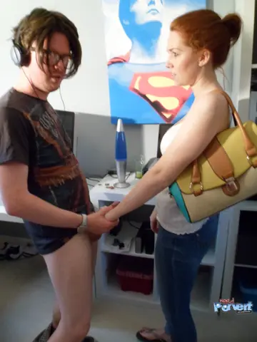 Candi Blows – Redhead in Glasses Sucks and Fucks After Peeling Off Her Jeans