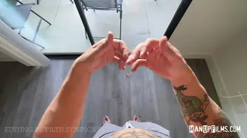 Interracial Men Kiss and Fuck to a Gay Facial