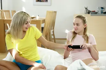 Jenny Wild – Two Czech Blondes Kiss, Lick, and Finger Each Other