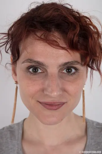 Czech Redhead Strips Out of Her Jeans and Lingerie to Spread Her Hairy Pussy