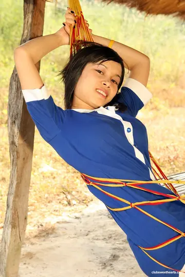 Kung – Skinny Thai Brunette Strips and Fucks Her Partner