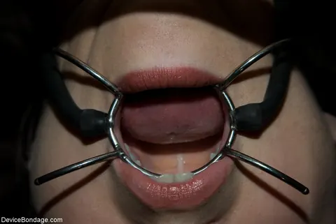 Slim Brunette with Big Tits in Bondage Uses a Dildo – photo 1 of 21