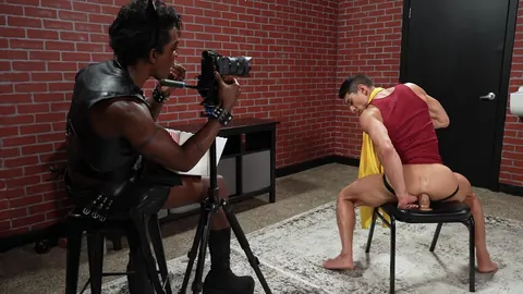 Interracial Gay Studs Fuck and Play with a Dildo – photo 10 of 20