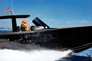 Skinny German Blonde Bares All on a Yacht