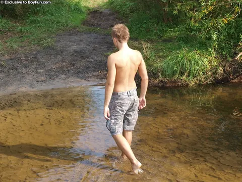 Two Men Strip Naked and Pose Outdoors – photo 5 of 21