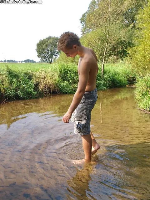 Two Men Strip Naked and Pose Outdoors – photo 3 of 21