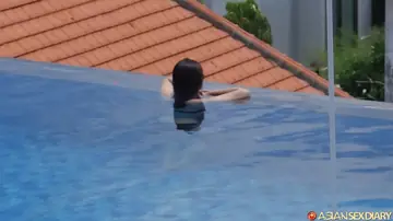 Asian Babe Undresses and Fucks in POV
