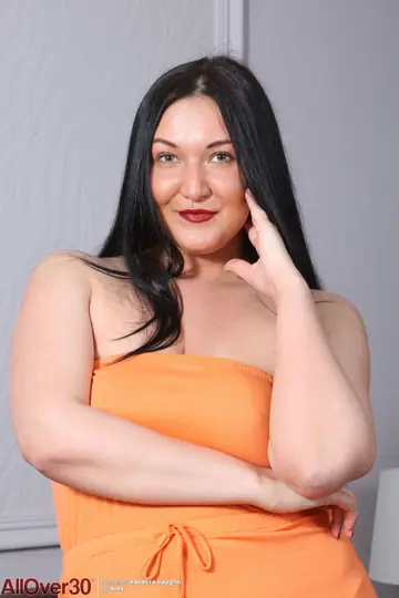 Vanessa Vaughn – Curvy Asian MILF Strips Out of Her Dress and Panties